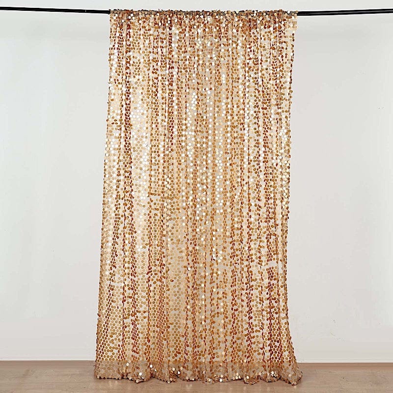 8 ft x 8 ft Big Payette Sequined Backdrop Curtains