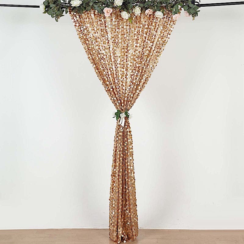 8 ft x 8 ft Big Payette Sequined Backdrop Curtains