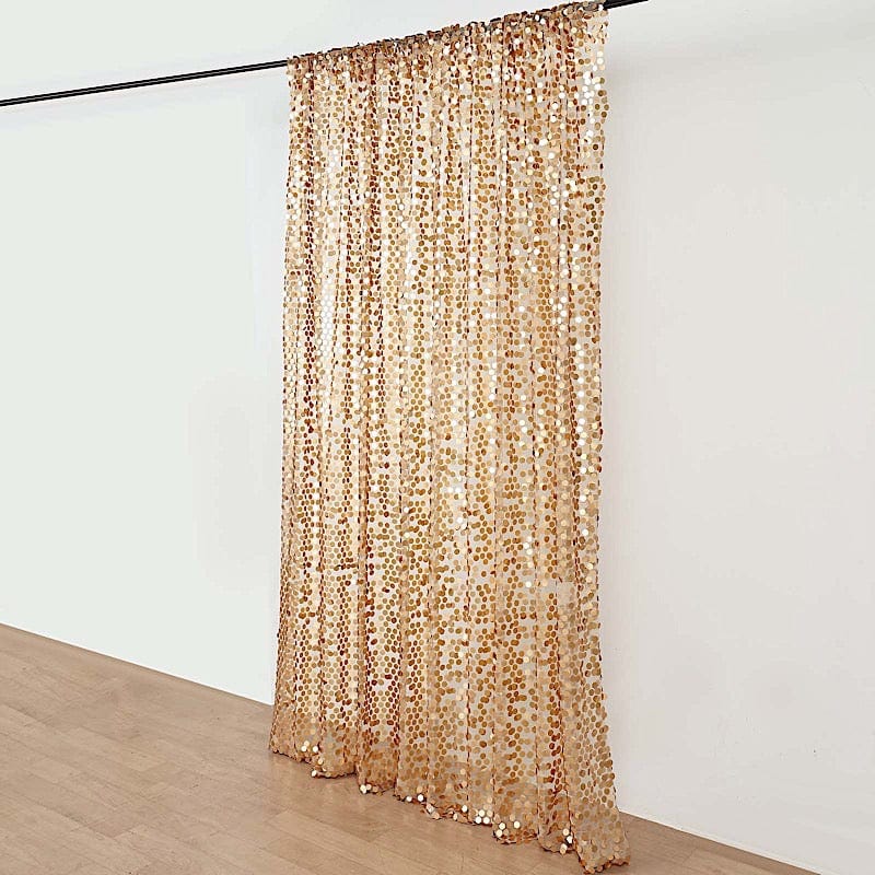 8 ft x 8 ft Big Payette Sequined Backdrop Curtains