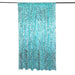 8 ft x 8 ft Big Payette Sequined Backdrop Curtains BKDP_71_8X8_TURQ