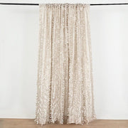 8 ft x 8 ft Leaf Petal Taffeta Photo Backdrop Drape Curtain Panel