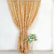 8 ft x 8 ft Leaf Petal Taffeta Photo Backdrop Drape Curtain Panel