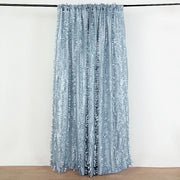 8 ft x 8 ft Leaf Petal Taffeta Photo Backdrop Drape Curtain Panel