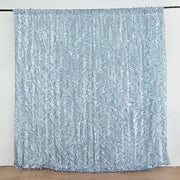 8 ft x 8 ft Leaf Petal Taffeta Photo Backdrop Drape Curtain Panel