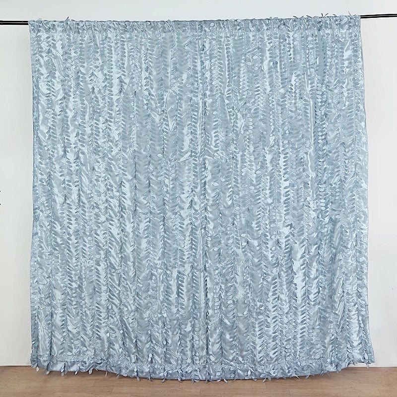 8 ft x 8 ft Leaf Petal Taffeta Photo Backdrop Drape Curtain Panel