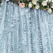 8 ft x 8 ft Leaf Petal Taffeta Photo Backdrop Drape Curtain Panel