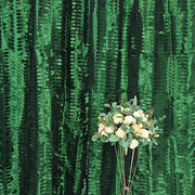 8 ft x 8 ft Leaf Petal Taffeta Photo Backdrop Drape Curtain Panel