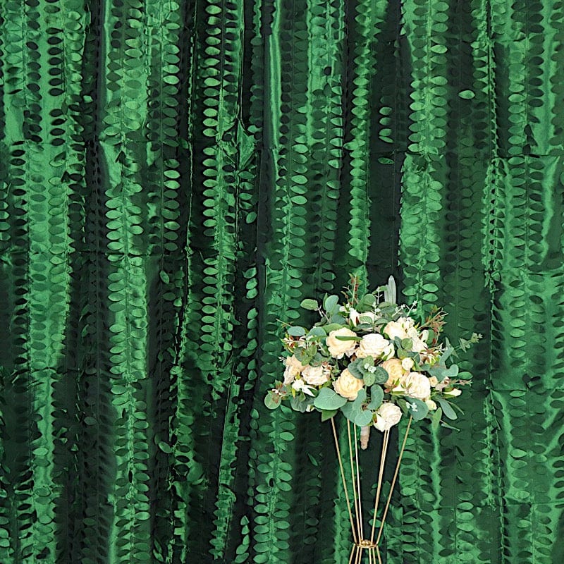 8 ft x 8 ft Leaf Petal Taffeta Photo Backdrop Drape Curtain Panel