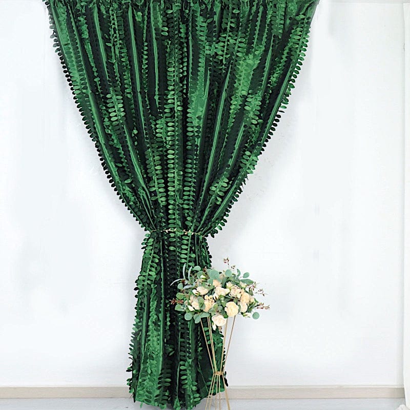 8 ft x 8 ft Leaf Petal Taffeta Photo Backdrop Drape Curtain Panel