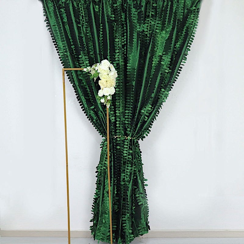 8 ft x 8 ft Leaf Petal Taffeta Photo Backdrop Drape Curtain Panel