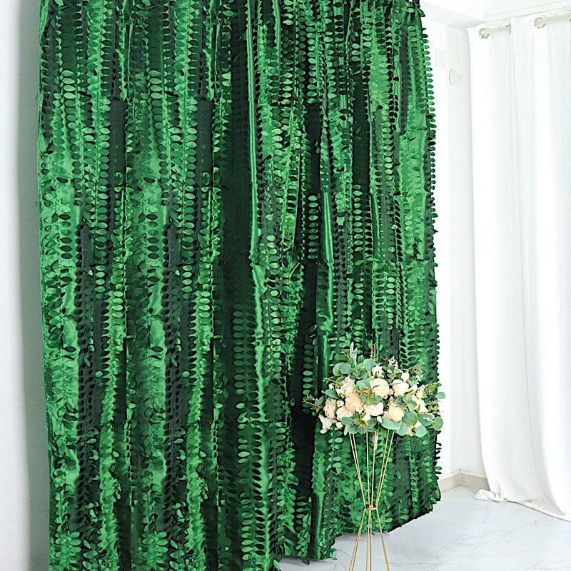 8 ft x 8 ft Leaf Petal Taffeta Photo Backdrop Drape Curtain Panel