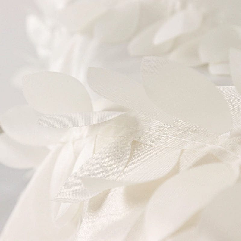 8 ft x 8 ft Leaf Petal Taffeta Photo Backdrop Drape Curtain Panel
