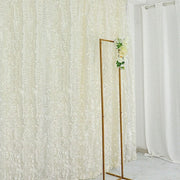 8 ft x 8 ft Leaf Petal Taffeta Photo Backdrop Drape Curtain Panel