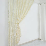 8 ft x 8 ft Leaf Petal Taffeta Photo Backdrop Drape Curtain Panel