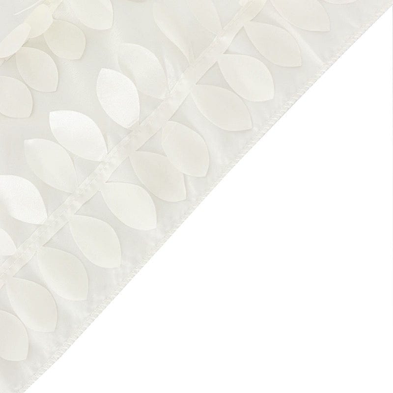 8 ft x 8 ft Leaf Petal Taffeta Photo Backdrop Drape Curtain Panel