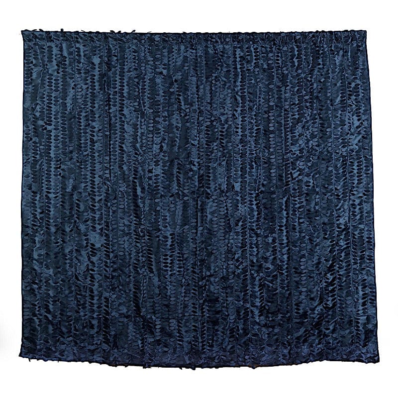 8 ft x 8 ft Leaf Petal Taffeta Photo Backdrop Drape Curtain Panel