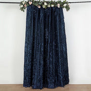 8 ft x 8 ft Leaf Petal Taffeta Photo Backdrop Drape Curtain Panel