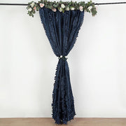 8 ft x 8 ft Leaf Petal Taffeta Photo Backdrop Drape Curtain Panel