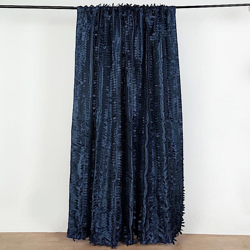 8 ft x 8 ft Leaf Petal Taffeta Photo Backdrop Drape Curtain Panel