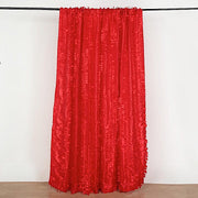 8 ft x 8 ft Leaf Petal Taffeta Photo Backdrop Drape Curtain Panel