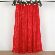 8 ft x 8 ft Leaf Petal Taffeta Photo Backdrop Drape Curtain Panel