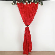 8 ft x 8 ft Leaf Petal Taffeta Photo Backdrop Drape Curtain Panel