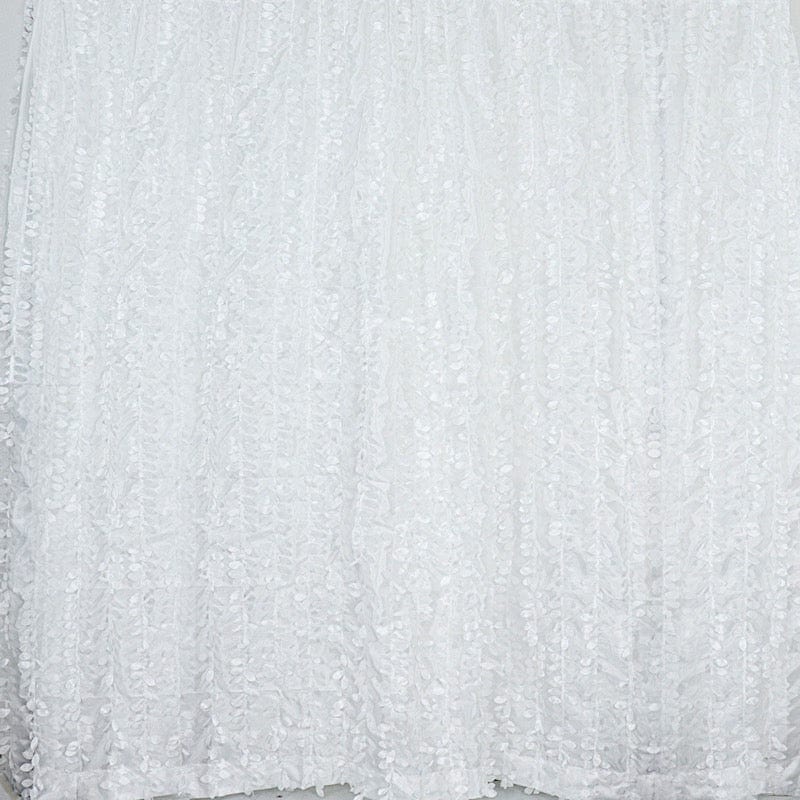 8 ft x 8 ft Leaf Petal Taffeta Photo Backdrop Drape Curtain Panel