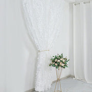 8 ft x 8 ft Leaf Petal Taffeta Photo Backdrop Drape Curtain Panel