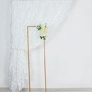 8 ft x 8 ft Leaf Petal Taffeta Photo Backdrop Drape Curtain Panel