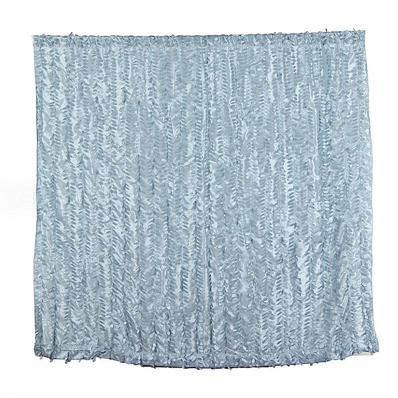 8 ft x 8 ft Leaf Petal Taffeta Photo Backdrop Drape Curtain Panel BKDP_LEAF_8X8_086