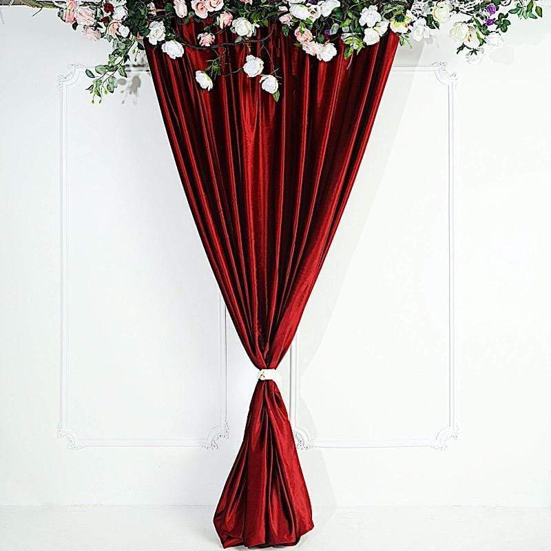 8 ft x 8 ft Premium Velvet Backdrop Curtain