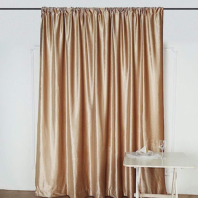 8 ft x 8 ft Premium Velvet Backdrop Curtain