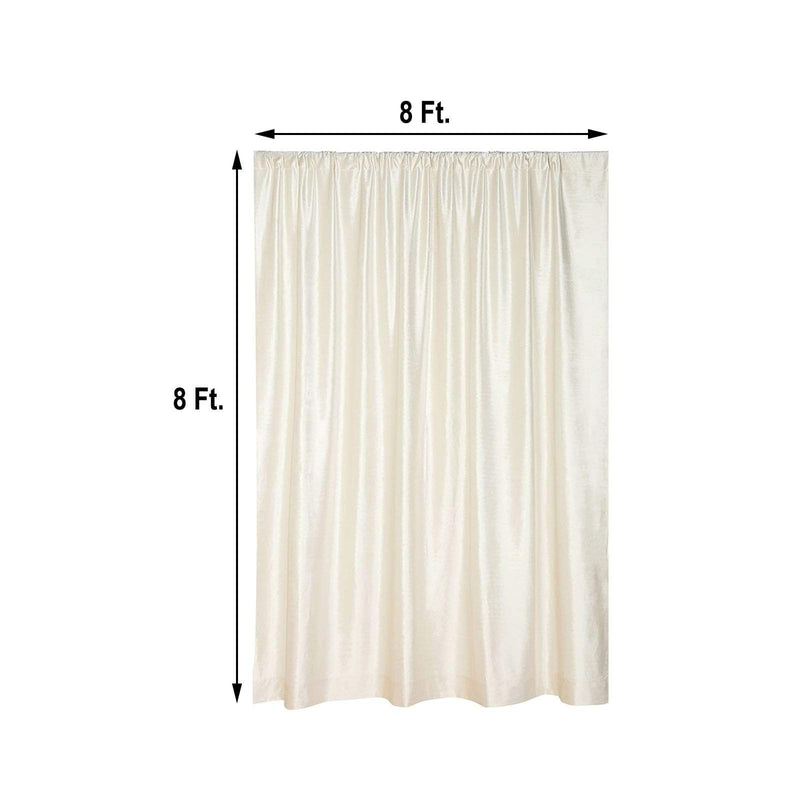 8 ft x 8 ft Premium Velvet Backdrop Curtain