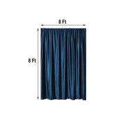 8 ft x 8 ft Premium Velvet Backdrop Curtain