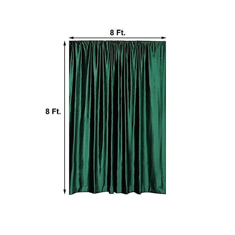 8 ft x 8 ft Premium Velvet Backdrop Curtain