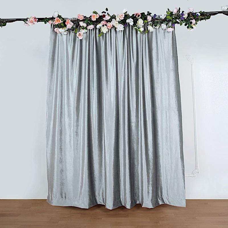 8 ft x 8 ft Premium Velvet Backdrop Curtain