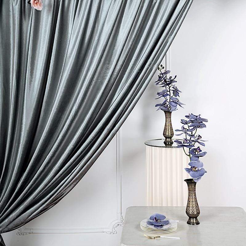 8 ft x 8 ft Premium Velvet Backdrop Curtain