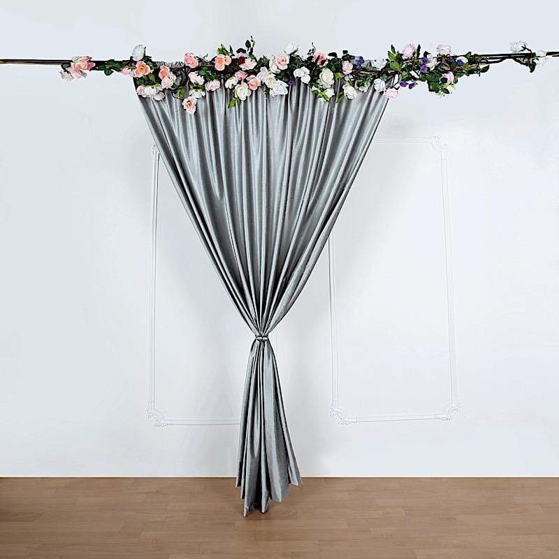 8 ft x 8 ft Premium Velvet Backdrop Curtain
