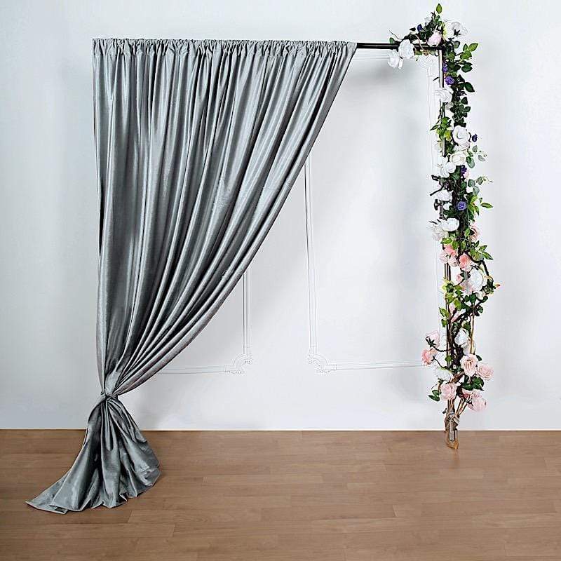 8 ft x 8 ft Premium Velvet Backdrop Curtain