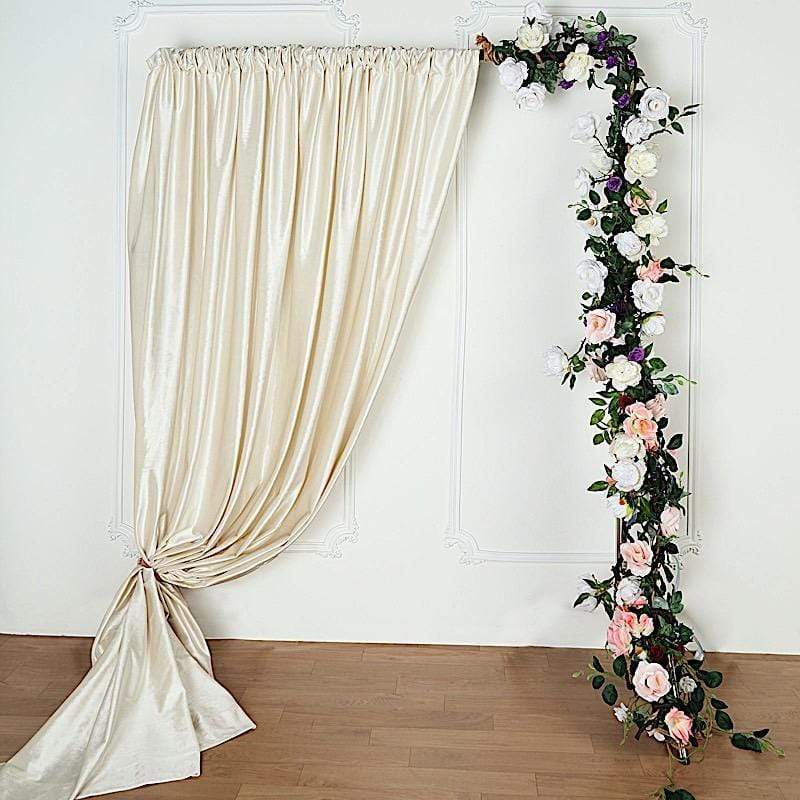 8 ft x 8 ft Premium Velvet Backdrop Curtain