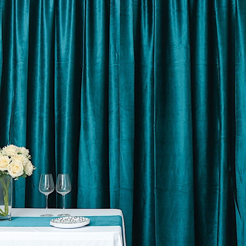 8 ft x 8 ft Premium Velvet Backdrop Curtain