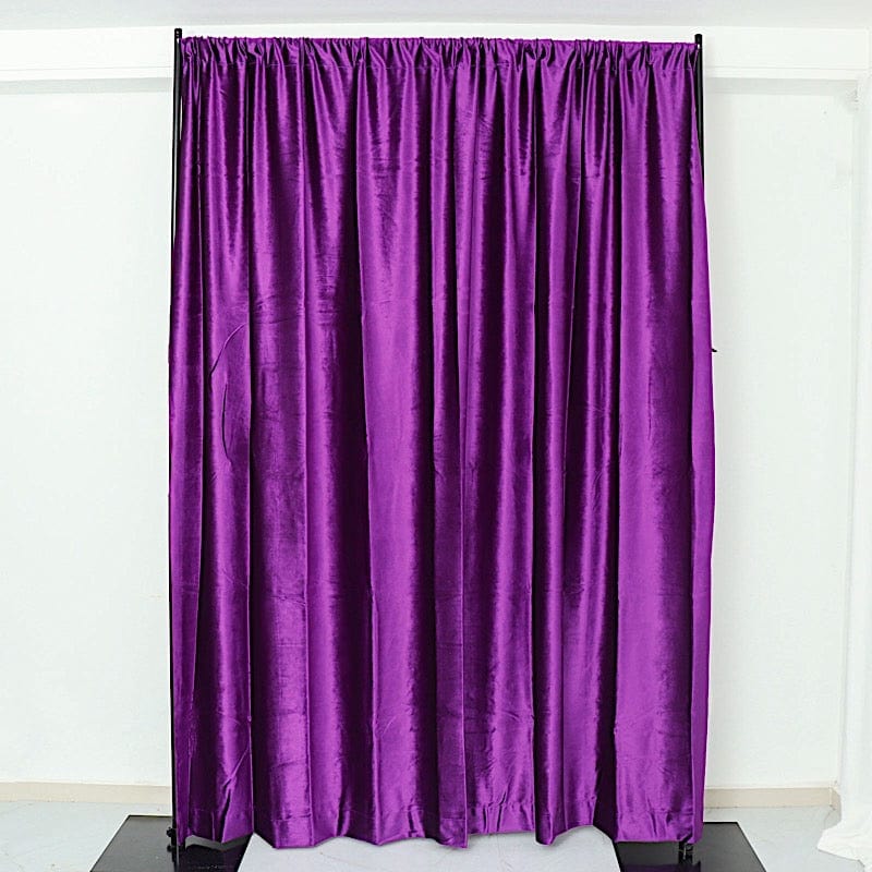 8 ft x 8 ft Premium Velvet Backdrop Curtain