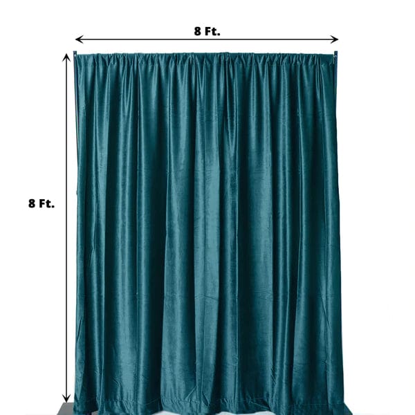 8 ft x 8 ft Premium Velvet Backdrop Curtain