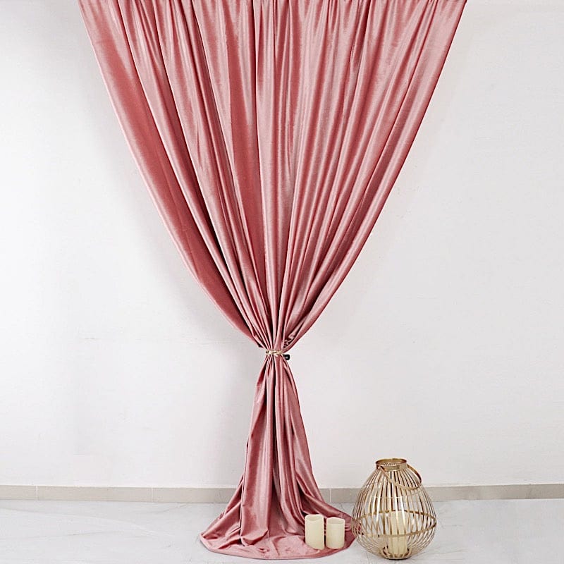8 ft x 8 ft Premium Velvet Backdrop Curtain