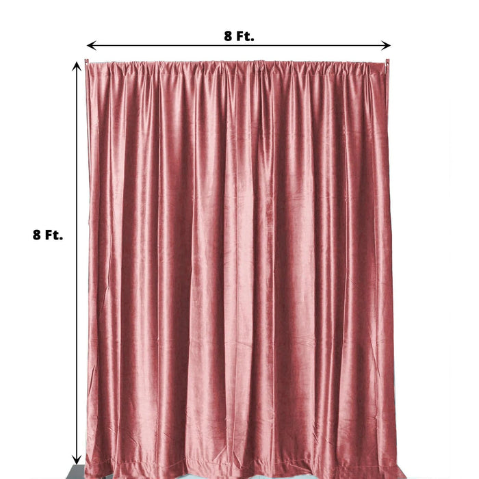 8 ft x 8 ft Premium Velvet Backdrop Curtain BKDP_VEL_8x8_080