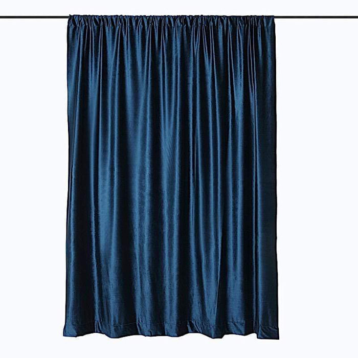 8 ft x 8 ft Premium Velvet Backdrop Curtain BKDP_VEL_8x8_NAVY