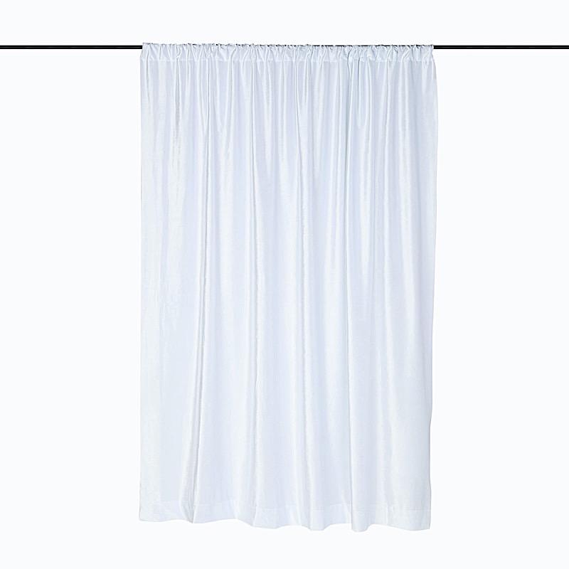 8 ft x 8 ft Premium Velvet Backdrop Curtain BKDP_VEL_8x8_WHT