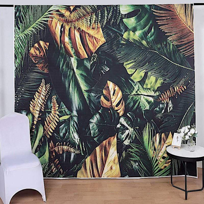8 ft x 8 ft Printed Vinyl Photo Backdrop Green Forest Leaves Party Banner BKDP_VIN_8X8_ARTI01