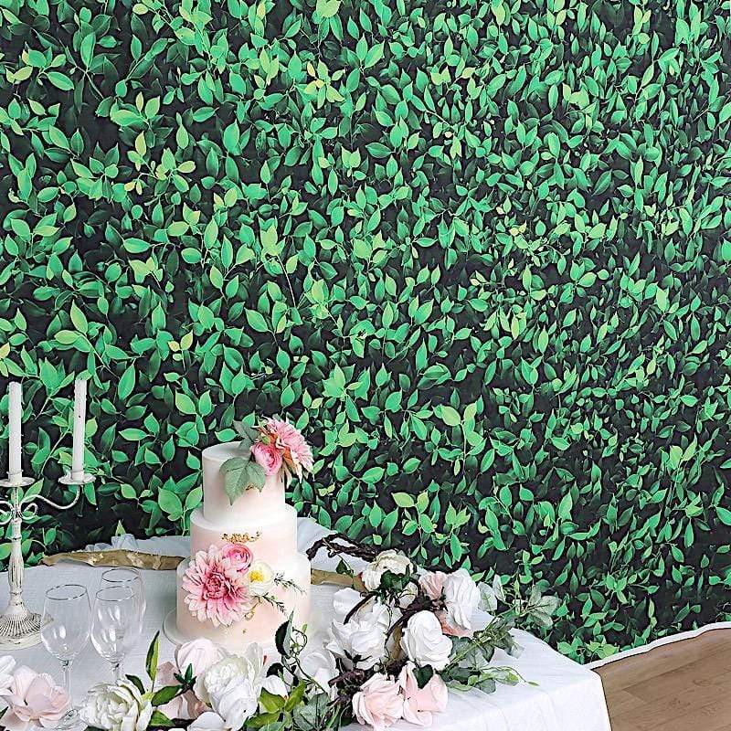 8 ft x 8 ft Printed Vinyl Photo Backdrop Greenery Party Banner BKDP_VIN_8X8_ARTI07