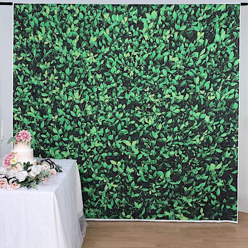 8 ft x 8 ft Printed Vinyl Photo Backdrop Greenery Party Banner BKDP_VIN_8X8_ARTI07